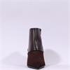 Hispanitas Paris Turn Up Heel Ankle Boot - Brown Suede